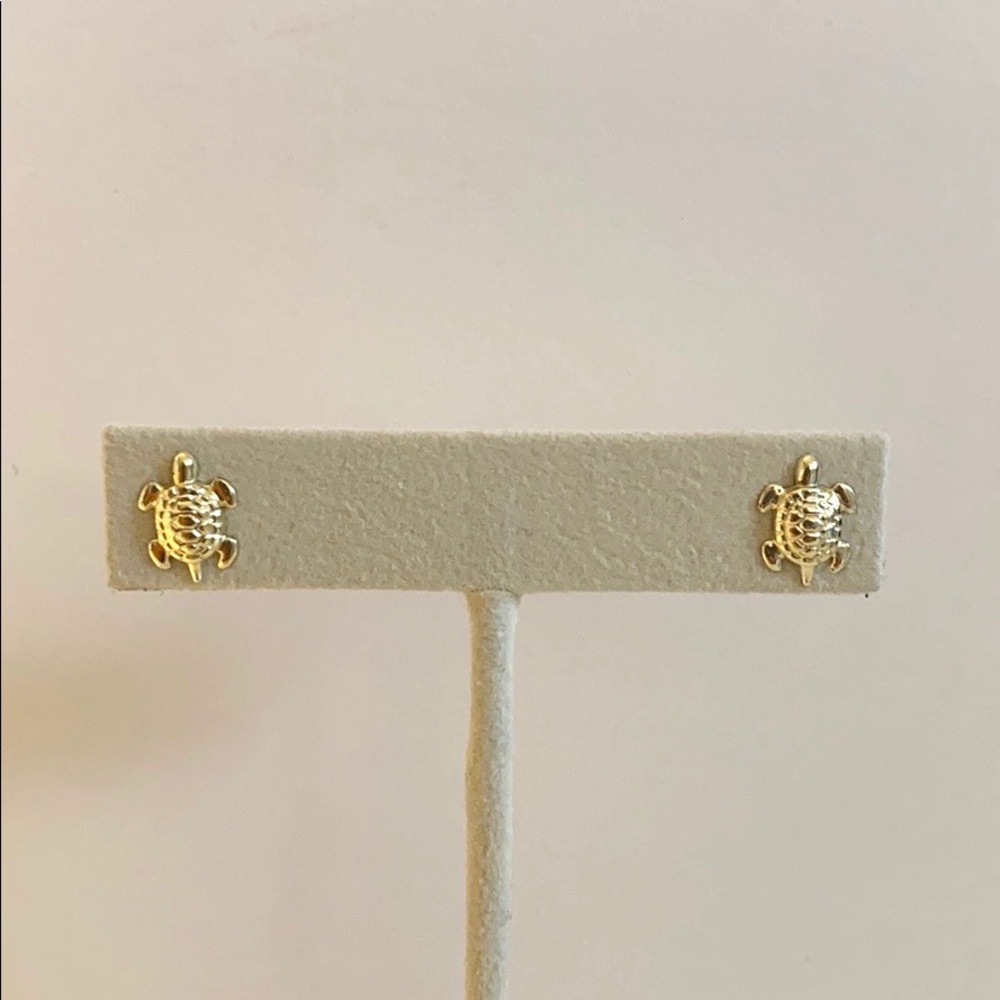 Sterling Silver Turtle Stud Earrings